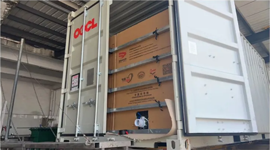 海南三亚天然橡胶能够装进集装箱走海运了