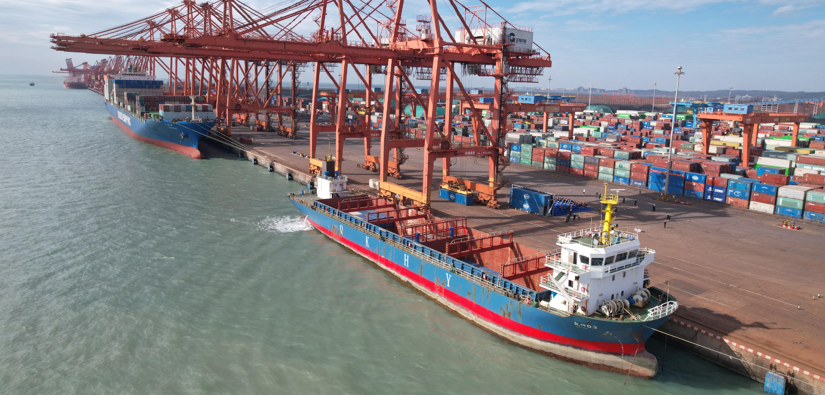 “防城港-顺德新港”集装箱班轮快线正式开明，运输时效大幅提升10天以上