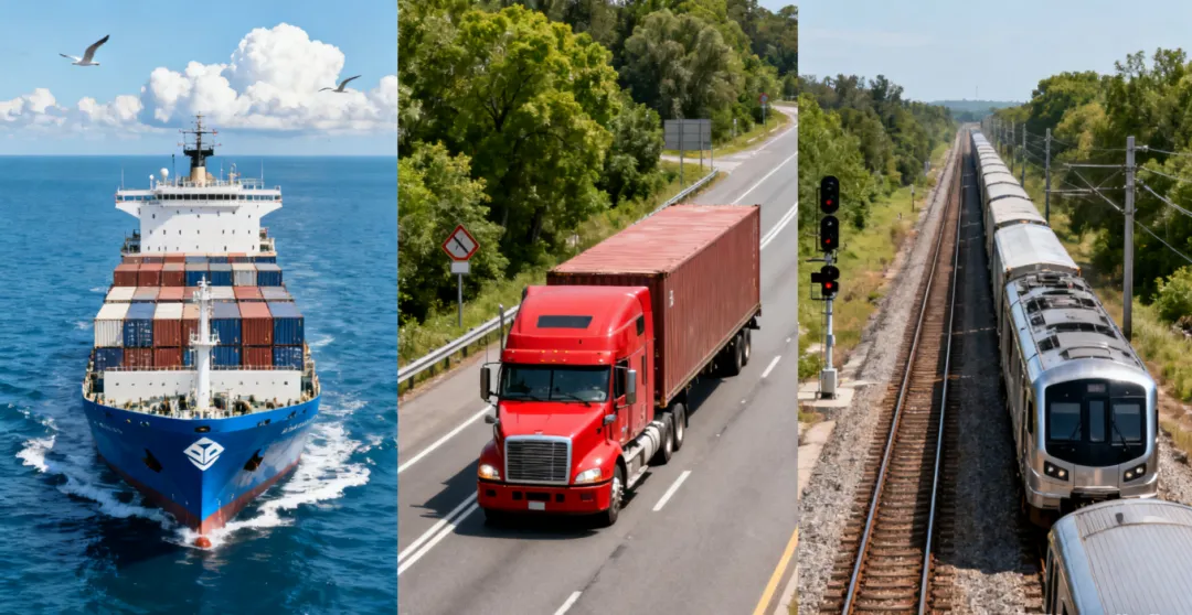 海运与陆运、铁运的成本时效对比：何种情况选择海运更划算？