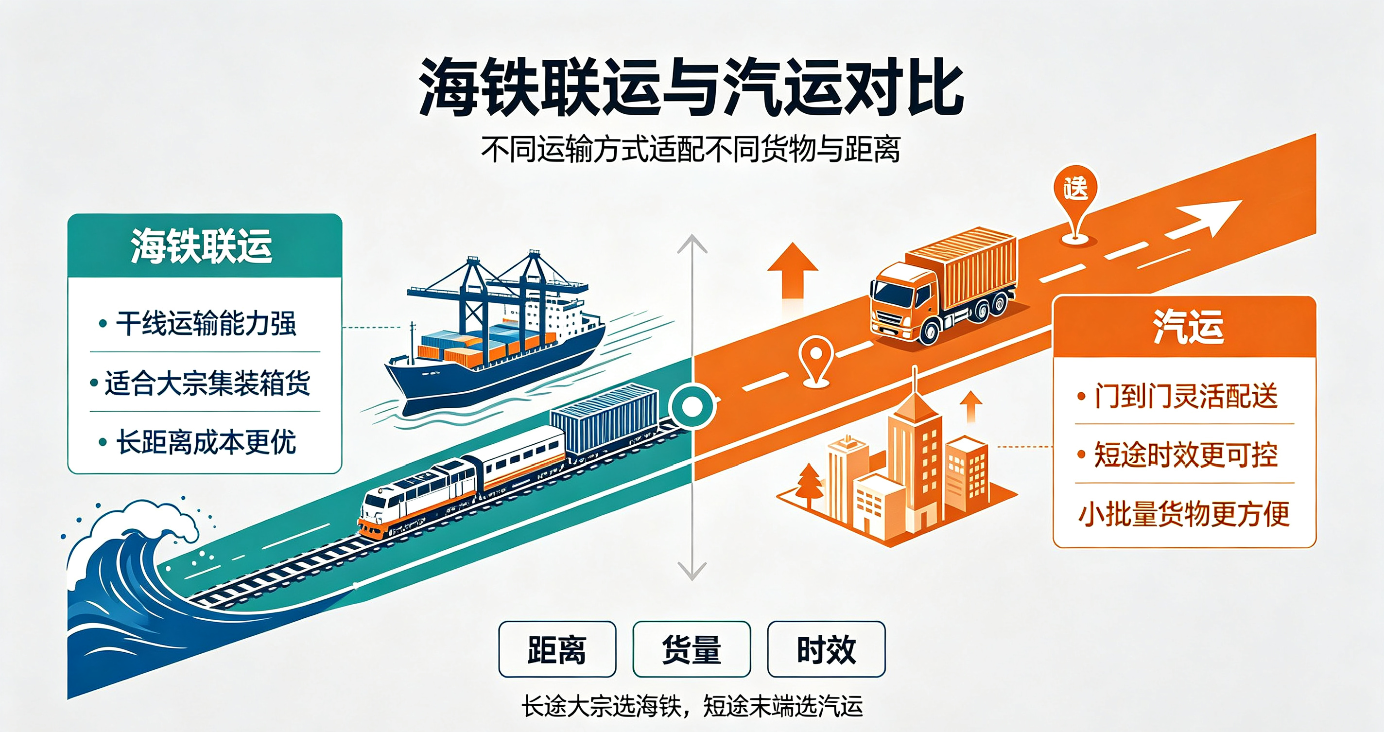 海铁联运和汽运对比图
